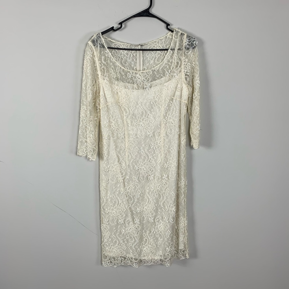 Wedding dress short elopement size 4 ivory